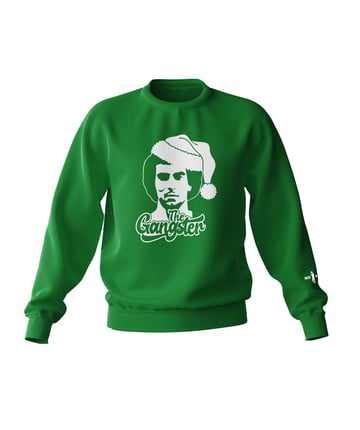 nickgalis.com Christmas Gangster Sweatshirt, Green