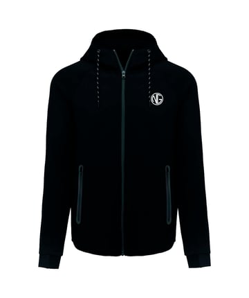 nickgalis.com Dry Fit Full zip Hoodie Silicon Logo