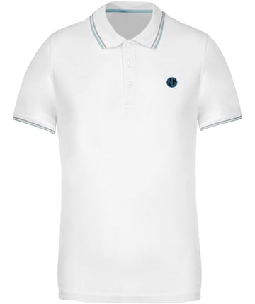 nickgalis.com Polo Piquet NG Small Silicone Premium White