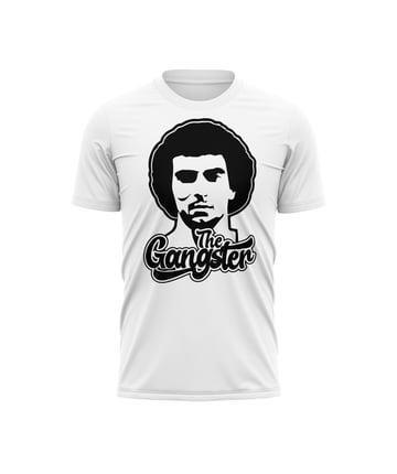 nickgalis.com T-shirt Gangster White/Black