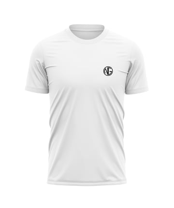 nickgalis.com T-Shirt NG Silicone Small White