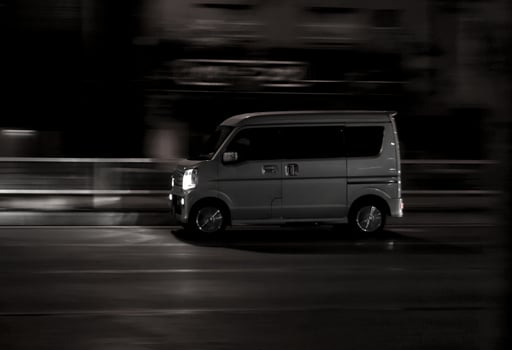 a typical japanese car with practically no front overhang