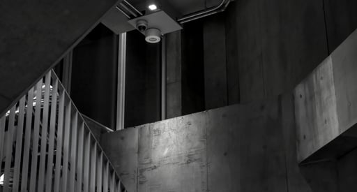 b/w stairwell