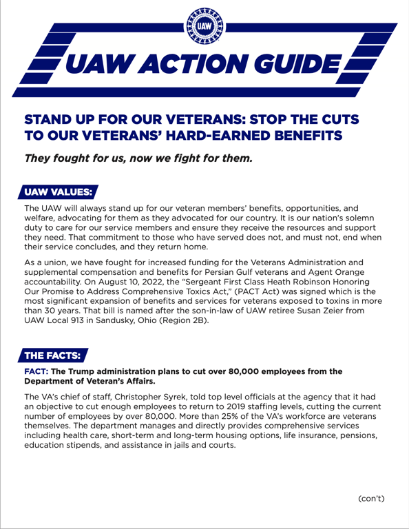 Download Our Veterans Action Guide