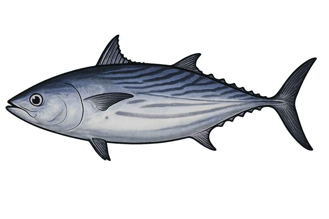 Listao (Katsuwonus pelamis) - freshwater fish can reach 108 cm