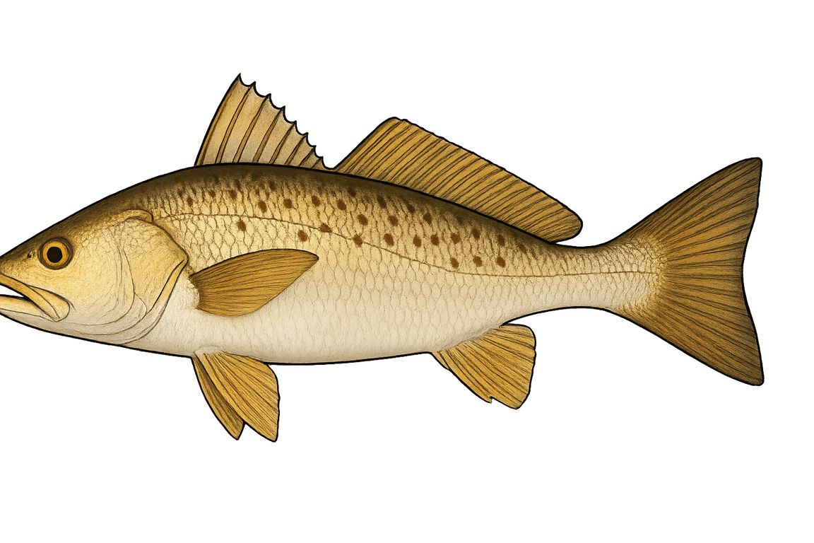 Acoupa (Cynoscion acoupa) - poisson d'eau douce pouvant atteindre 150 cm