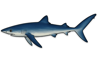 Requin peau bleue - Prionace glauca