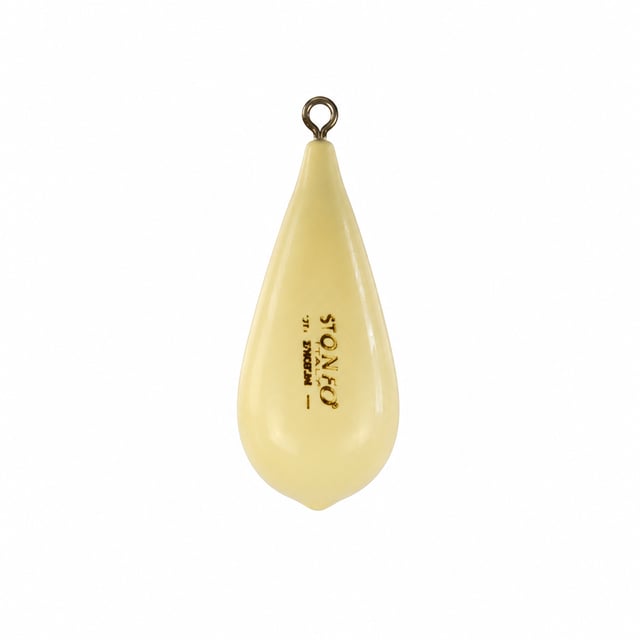 Plomb Poire Fluorescent avec Émerillon (made in Italy)
