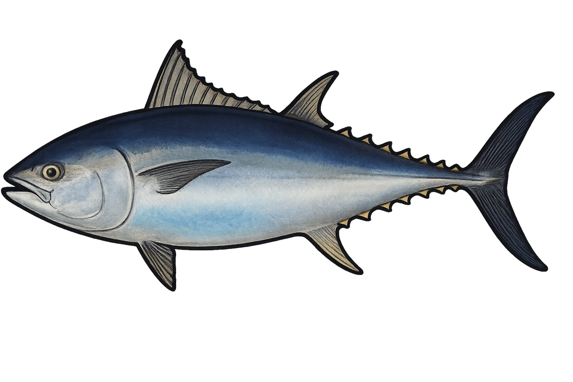 Thon rouge (Thunnus thynnus) - poisson d'eau douce pouvant atteindre 370 cm