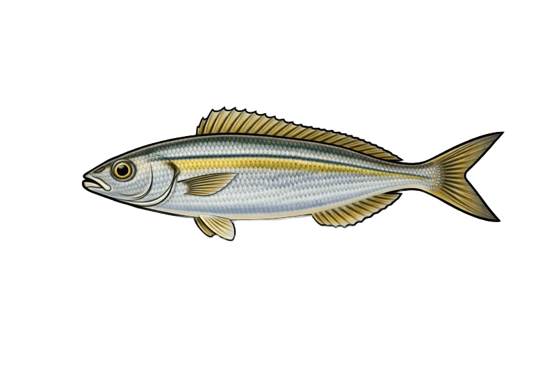 Bogue (Boops boops) - poisson d'eau douce pouvant atteindre 36 cm