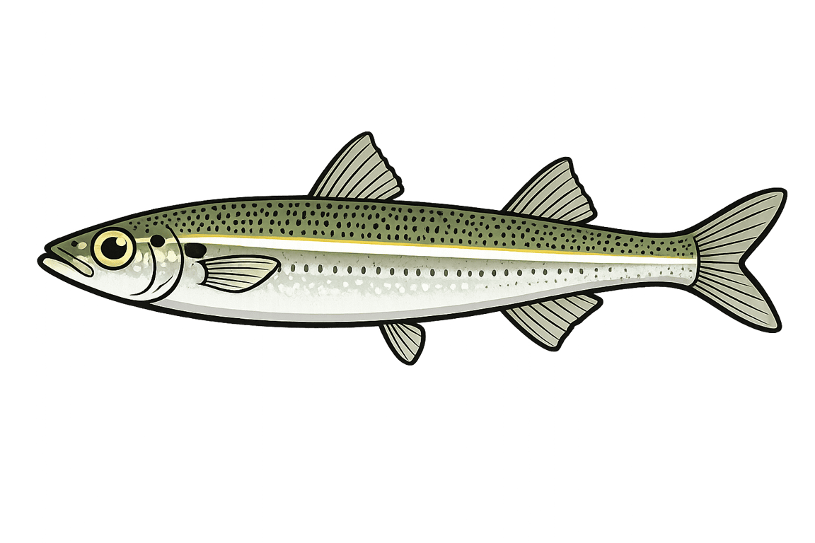 Athérine prêtre (Atherina presbyter) - poisson d'eau douce pouvant atteindre 20 cm