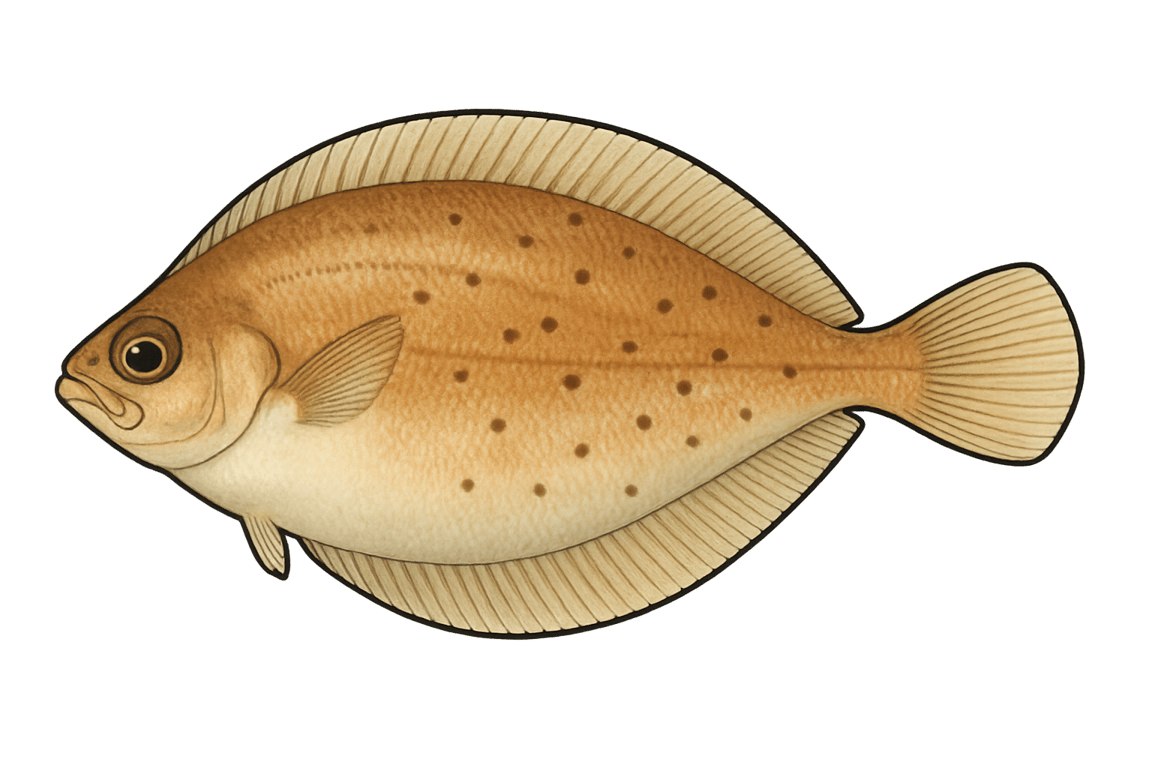 Céteau (Dicologlossa cuneata) - pez de agua dulce puede alcanzar 30 cm