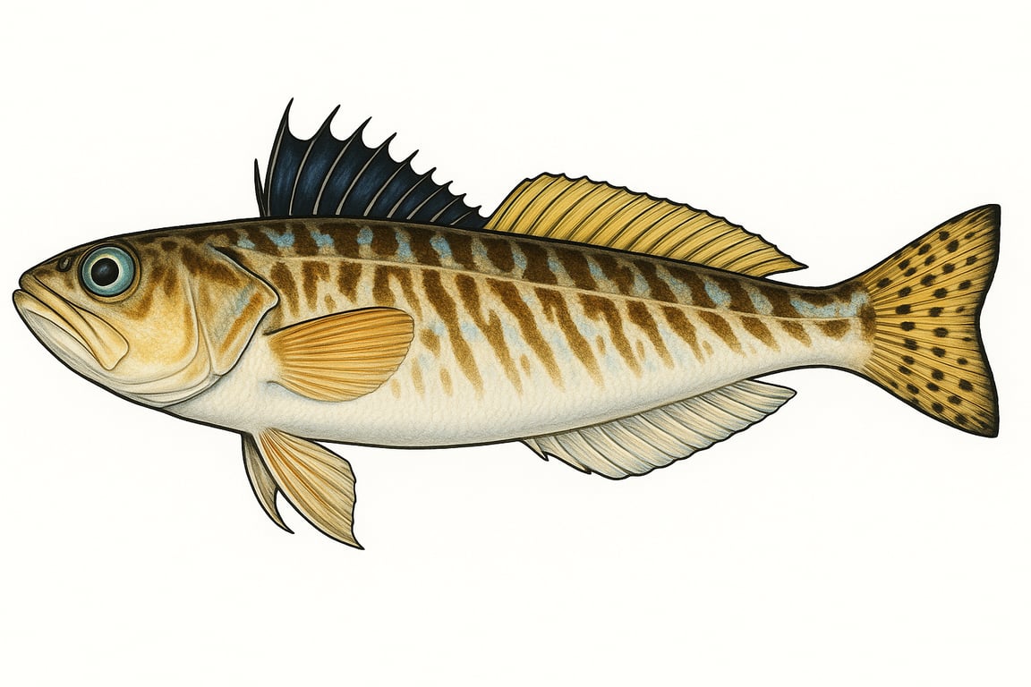 Vive commune (Trachinus draco) - poisson d'eau douce pouvant atteindre 45 cm