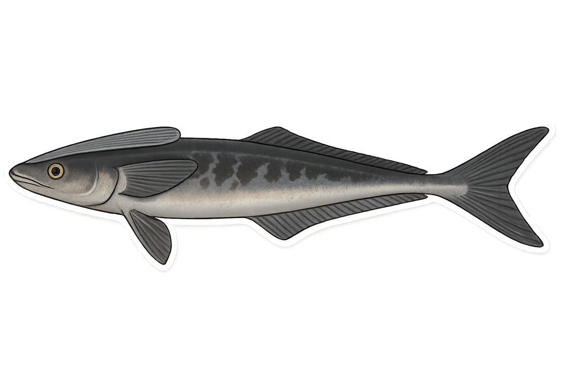 Rémora (Remora remora) - poisson d'eau douce pouvant atteindre 86 cm