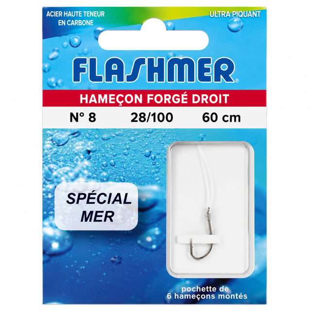 Poch. 10 Hamecons Montes "Mer" FLASHMER