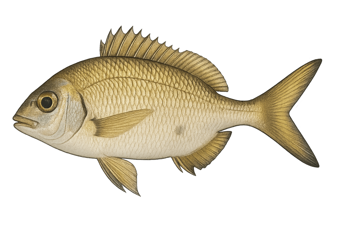 Sparaillon (Diplodus annularis) - poisson d'eau douce pouvant atteindre 20 cm