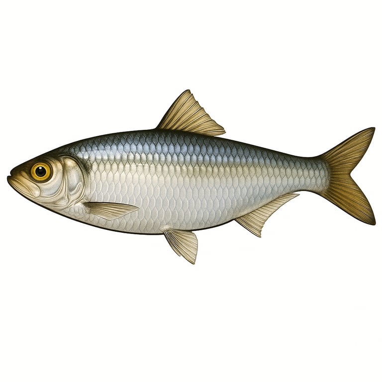 Sprat commun (Sprattus sprattus) - poisson d'eau douce pouvant atteindre 16 cm