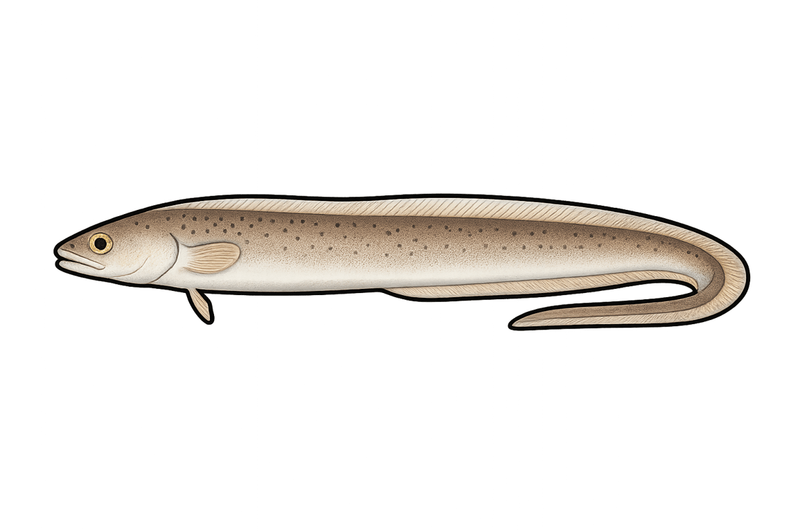 Congre des Baléares (Ariosoma balearicum) - pez de agua dulce puede alcanzar 80 cm