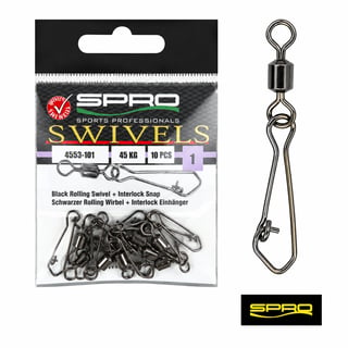 Spro -Rolling Swivel+Hook Snap - Fishing Grid