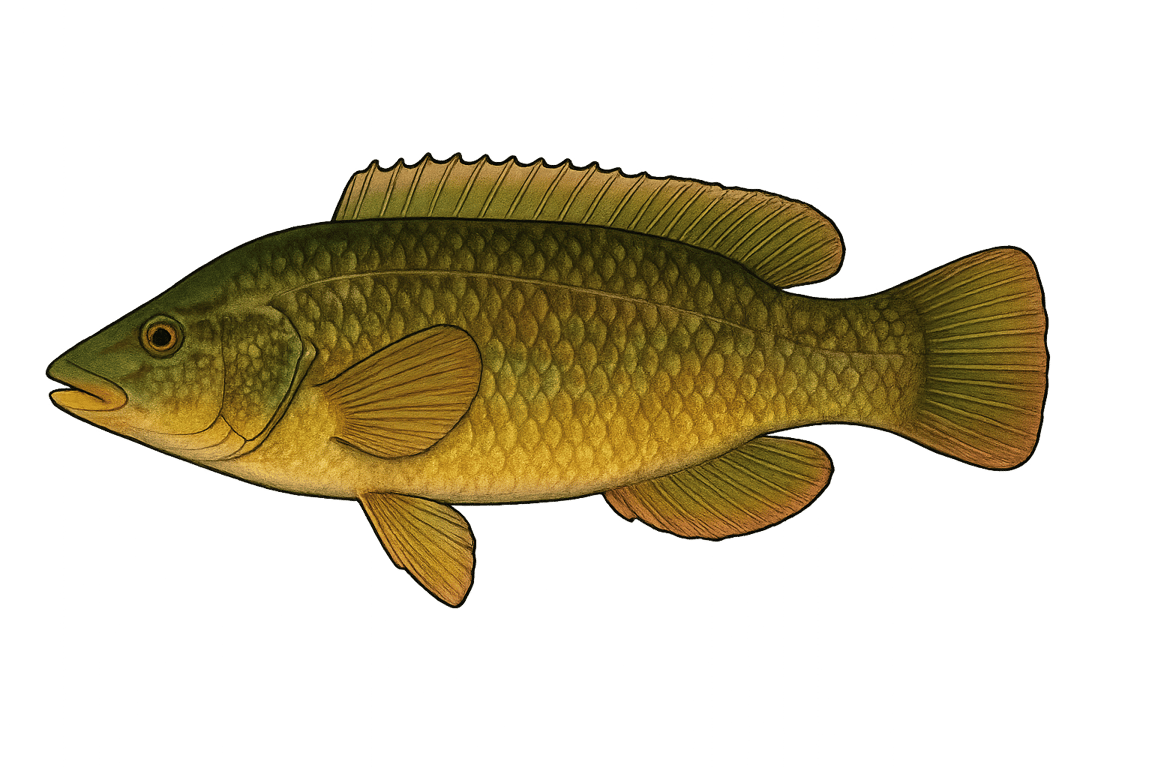 Vieille commune (Labrus bergylta) - poisson d'eau douce pouvant atteindre 65 cm