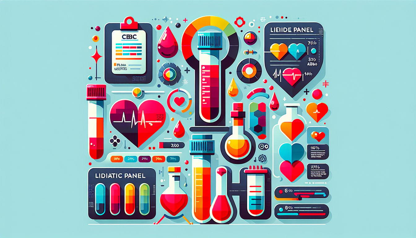 An infographic depicting the importance of routine blood tests.