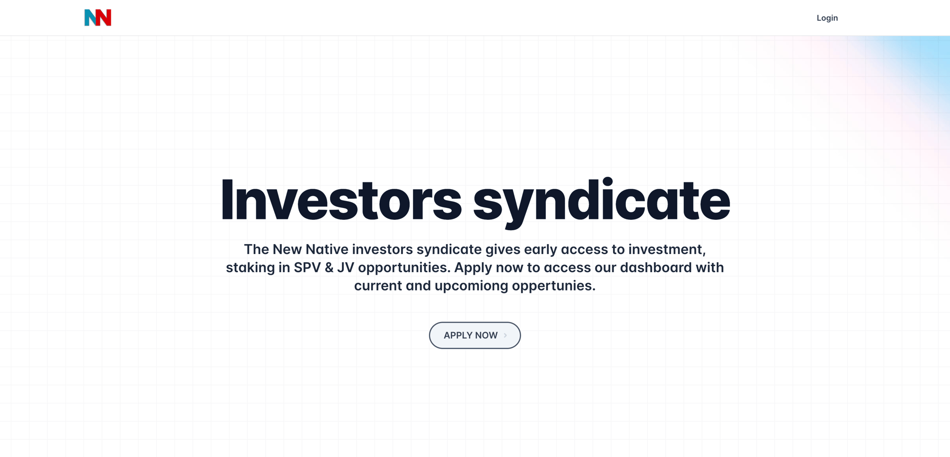 New Native launches new investor portal