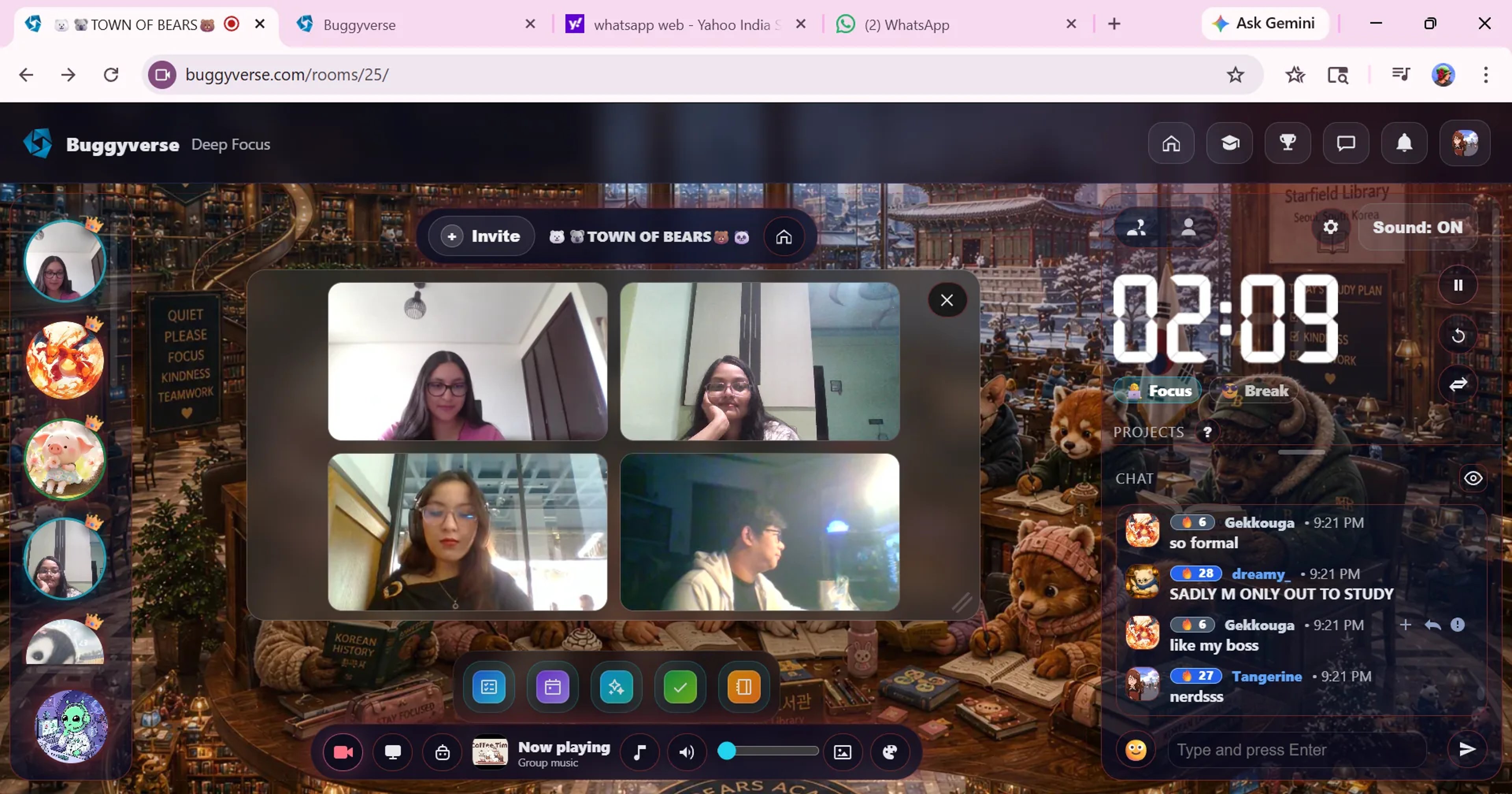 Buggyverse a platform that helps students focus better!!