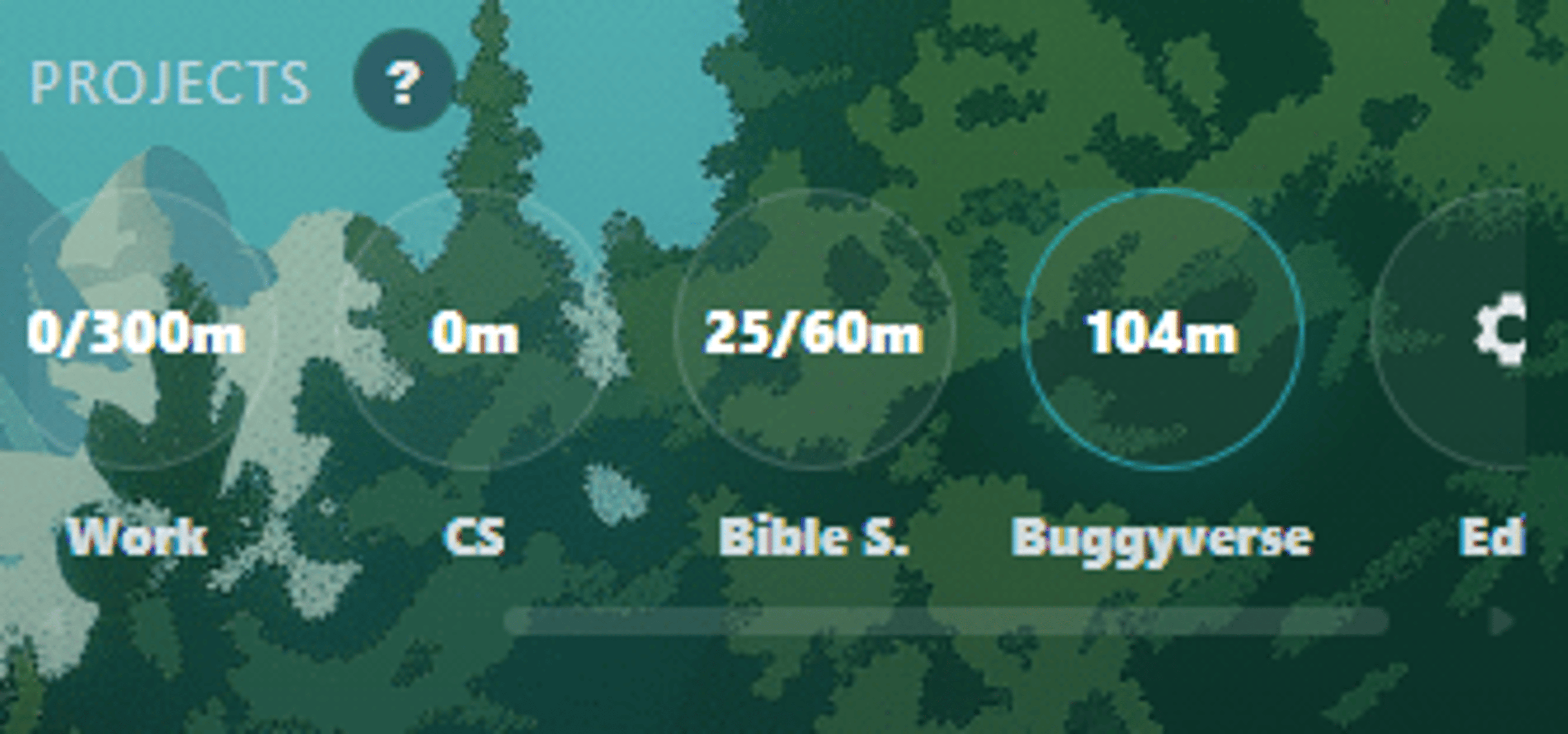 Projects overlay in room