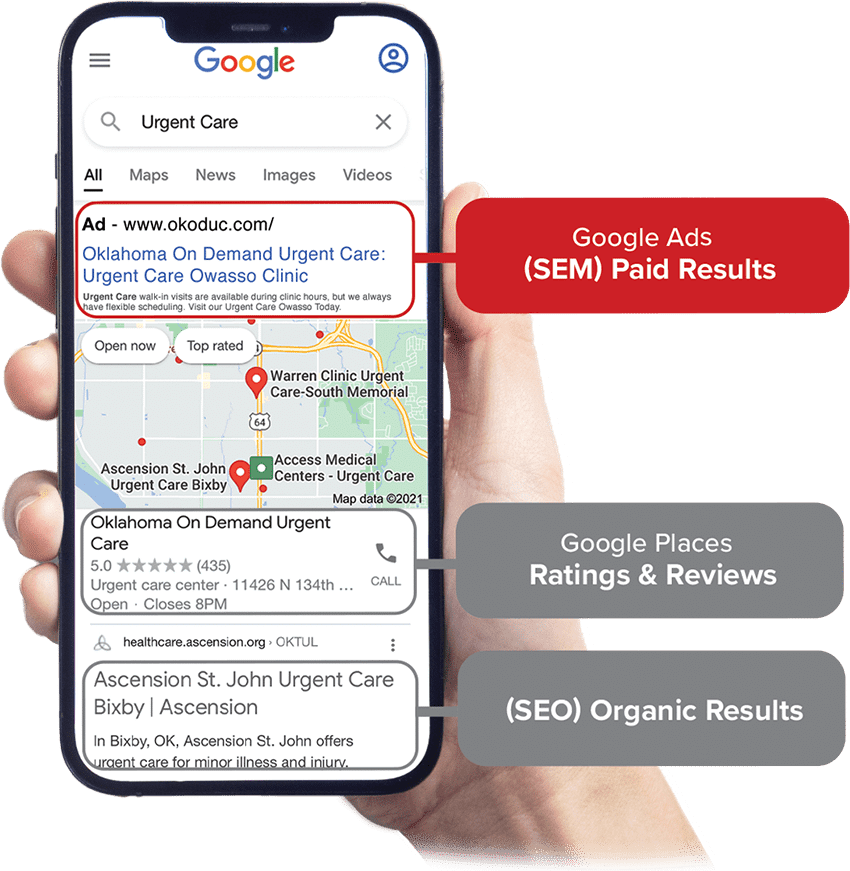 ad search results on google