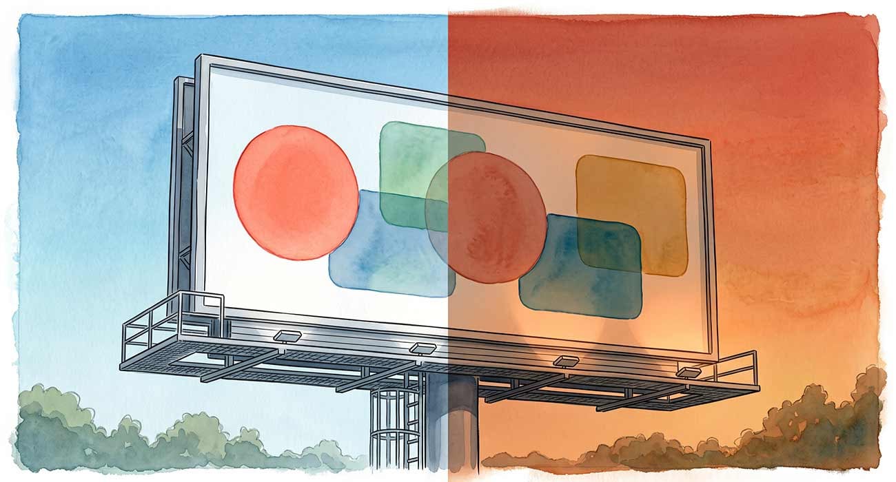 Featured image for “Billboard Color Matching and Why Your Brand Colors Shift”