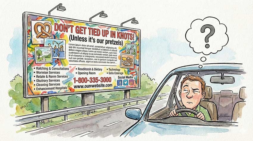 Why Simplicity Outperforms Creativity on Billboards