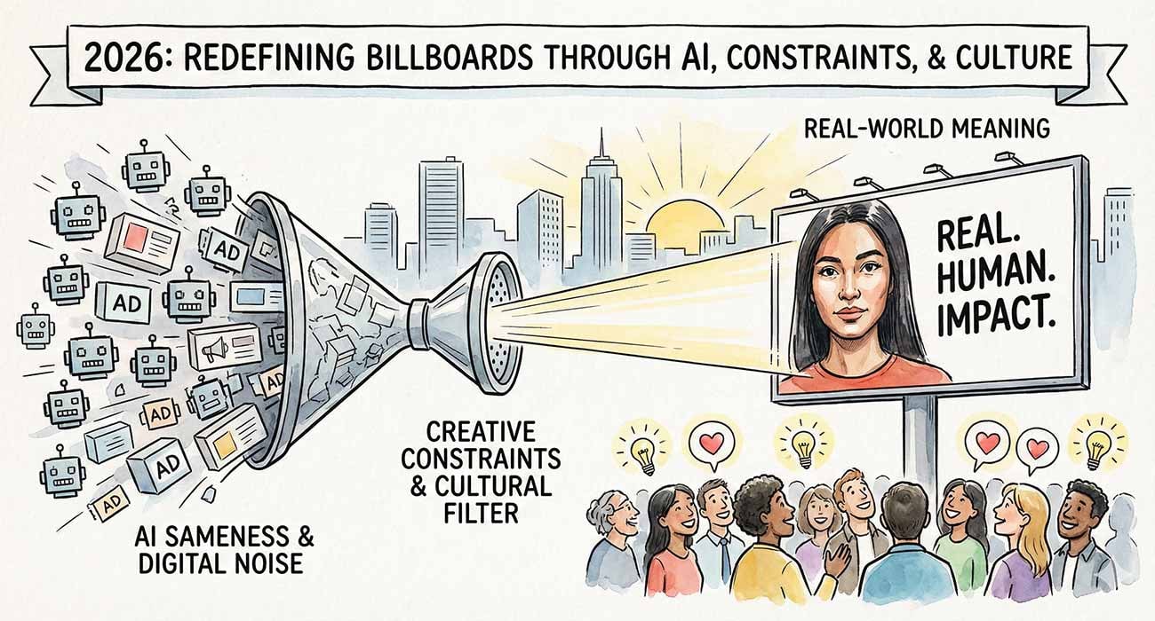 Featured image for “How AI, Creative Constraints, and Cultural Moments Will Redefine Billboard Advertising in 2026”