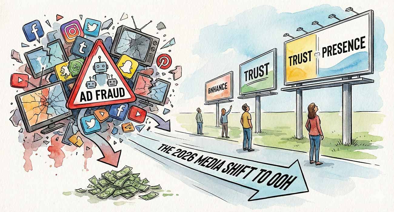 Featured image for “2026 Advertising Trends Are Breaking Digital, and Why OOH Is Gaining Ground”