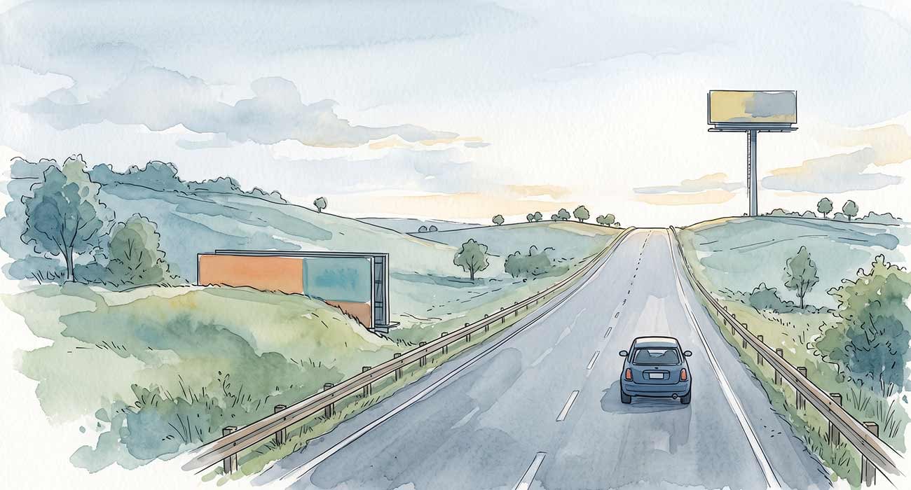Featured image for “Billboard Height Above Grade and Why Elevation Changes What Drivers See”