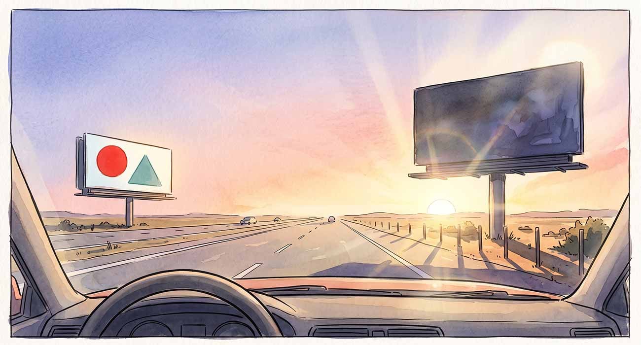 Featured image for “Which Way Does Your Billboard Face? Sun Glare, Time of Day, and Legibility”