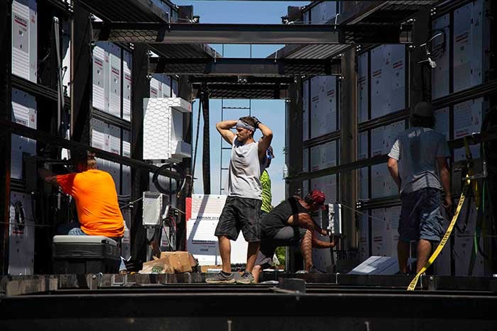 digital billboard computer installation