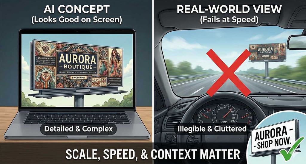 AI in Billboard Design and Why Humans Still Win