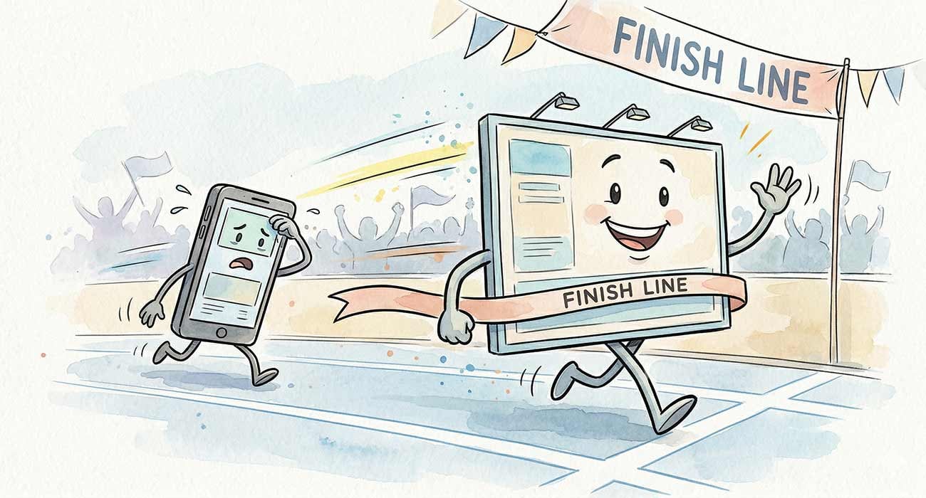 Featured image for “Billboard Advertising Is a Marathon, Not a Sprint”