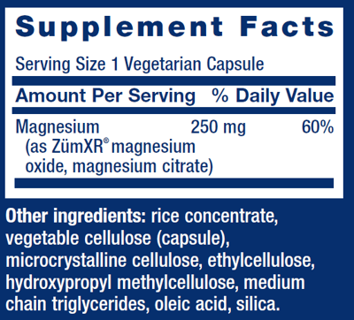 Life Extension Extend-Release Magnesium etiket