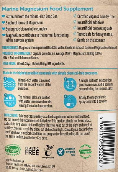 Together health Marine Magnesium etiket