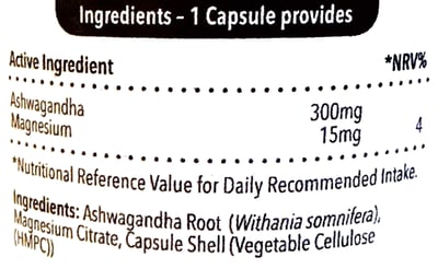 Balanced Ashwaganda met Magnesium etiket