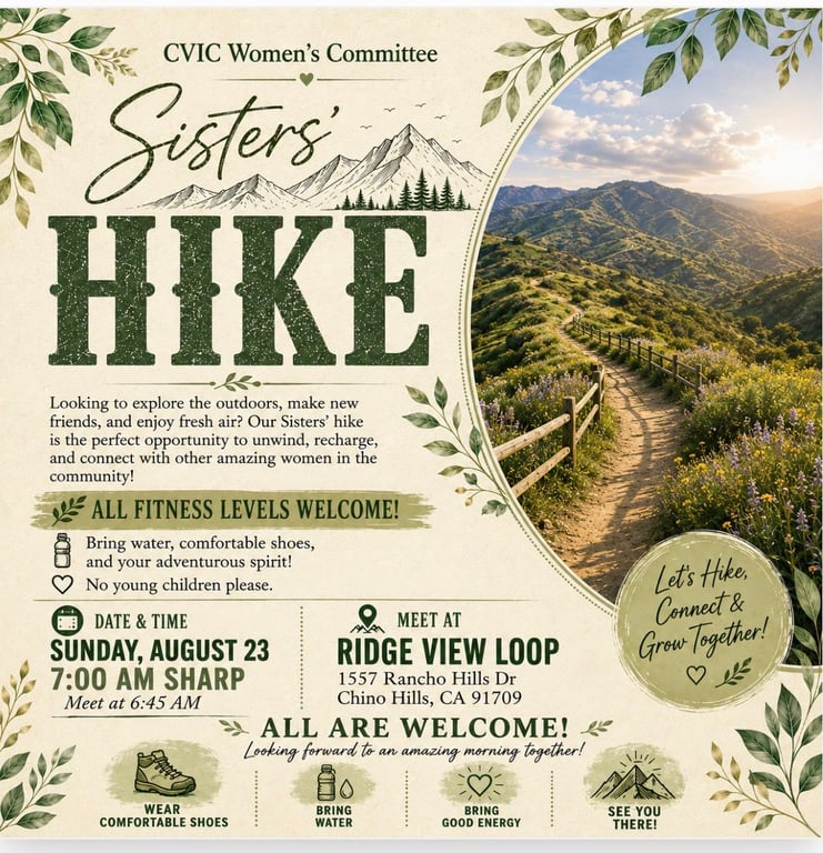 Sisters' Hike flyer