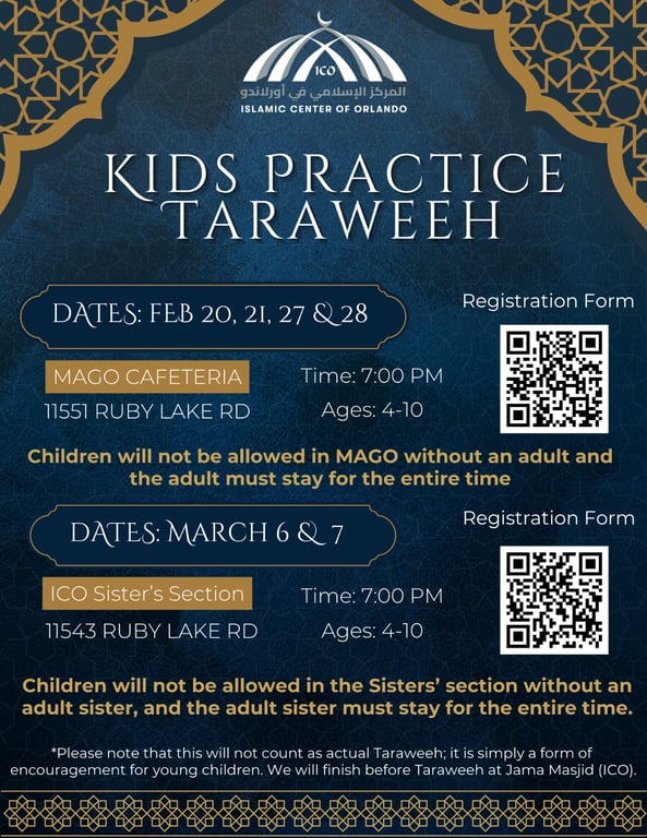 Kids Practice Taraweeh