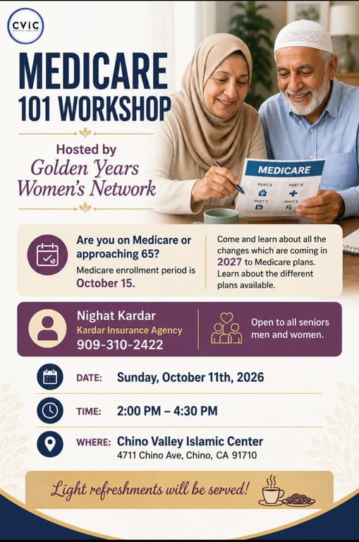 Medicare 101 Workshop flyer