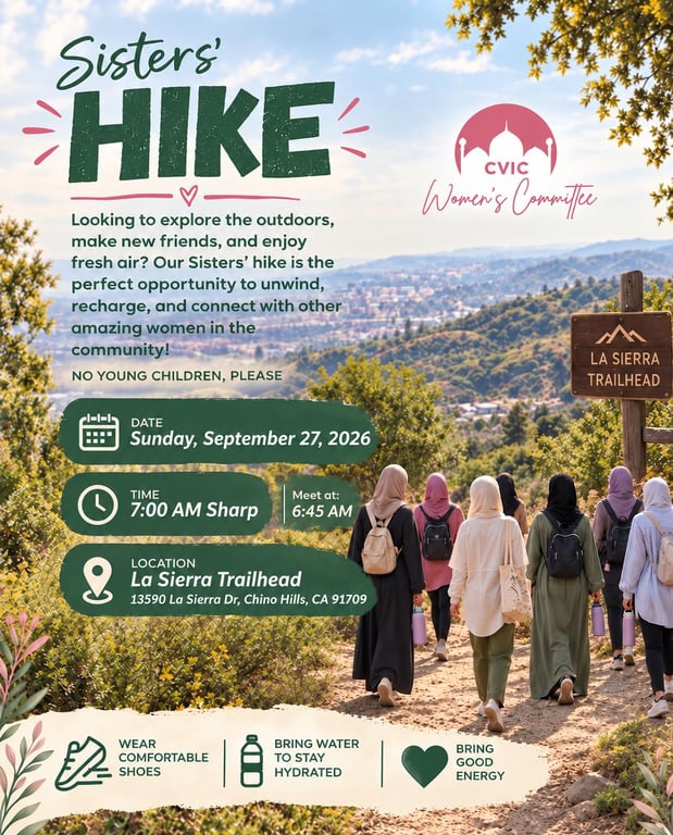 Sisters' Hike flyer