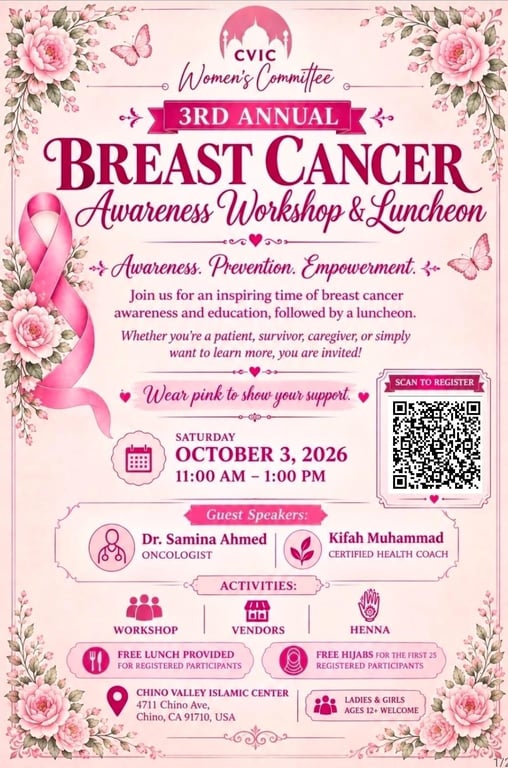 3rd Annual Breast Cancer Awareness Workshop & Luncheon flyer