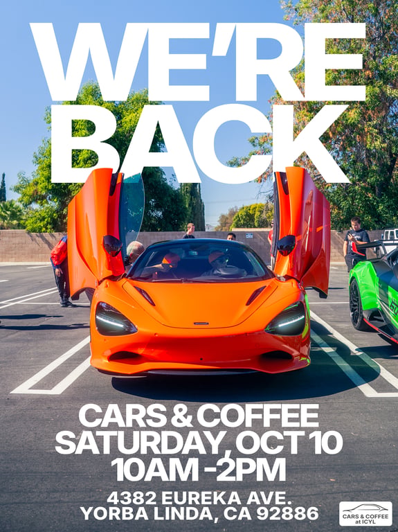 Cars & Coffee flyer