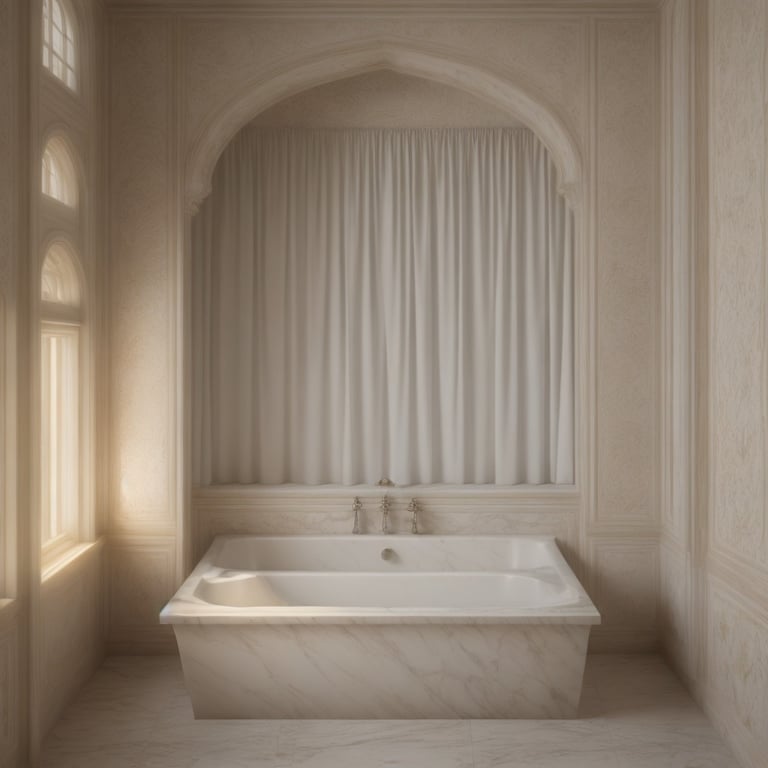 une salle de bain avec une baignoire et une fenêtre