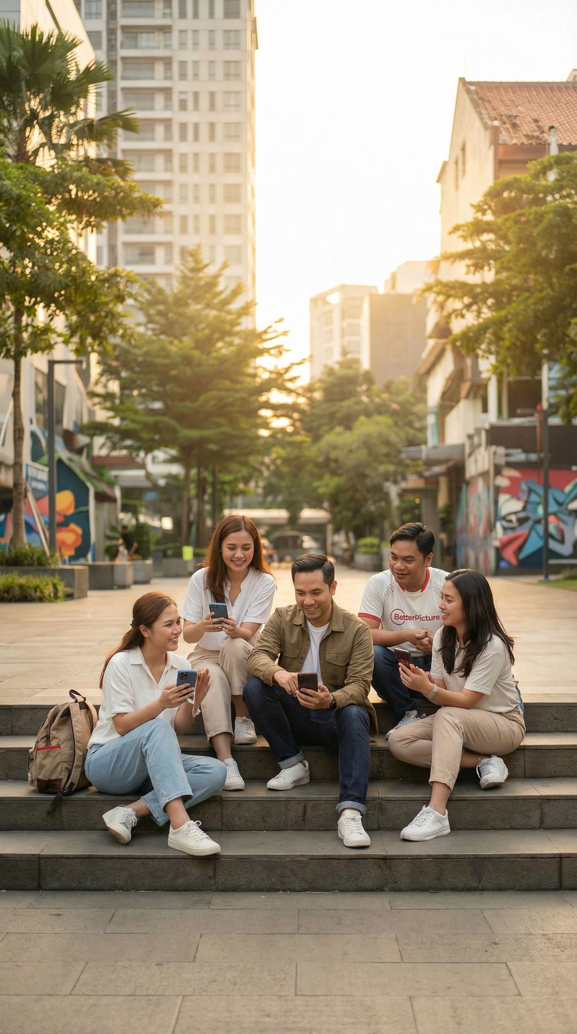Energetic Togetherness: Cinematic Editorial for BetterPicture App Launch in Indonesia — shot 5 of 5