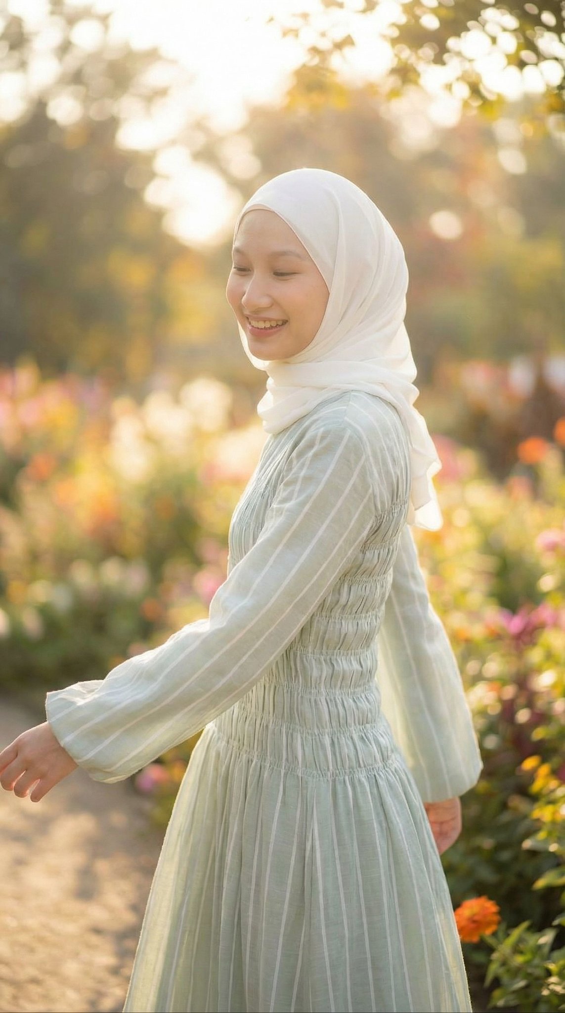 Sage Serenity: Cinematic Journey of the New Dress Blouse — shot 5 of 6